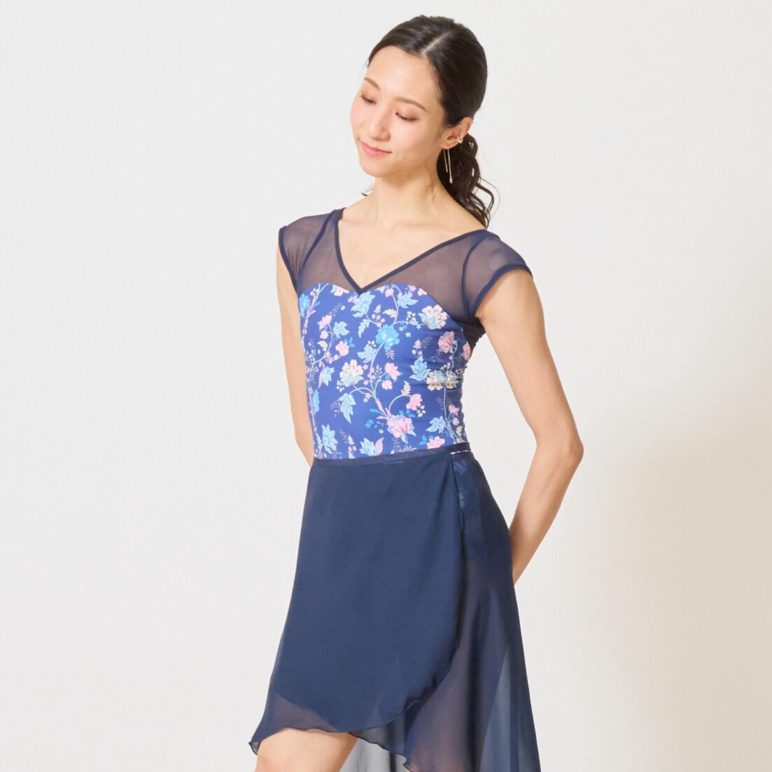 樂天商城 - 【当日発送】Navy Calico/大人 バレエ レオタード プリント柄　日本製