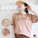 送料無料 エスニック 半袖 Tシャツ レディース ロゴ 山ガール ARMY トップス 半袖 おおきめ ビッグT カットソー 綿100% コットン アジアン ファッション ゆったり 大人カジュアル 男女兼用【メール便可 1.5cm】【5】 その1