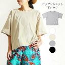 Tシャツ レディース 半袖 五分袖 エスニック アジアン ファッション 大人 カジュアル トップス カットソー クルーネック ワイド 着痩せ すっきり 無地 シ...