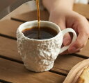 クリエイティブなセラミックコーヒーカップ,朝食用,ロックパターン,コーヒーまたは紅茶またはコーヒー用,ギフトセット海外インテリア雑貨