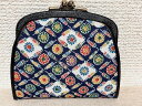和柄財布 がま口財布 ブルー系
