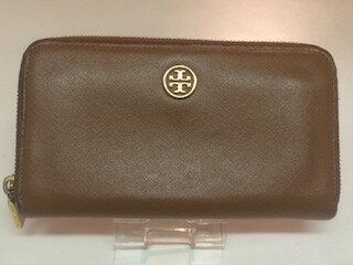 トリーバーチ TORY BURCH 長財布 ラウンドファスナー ブラウン