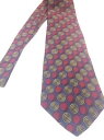 renoma レノマ ネクタイ シルク ネイビー×レッド×ゴールド 3276**【中古】