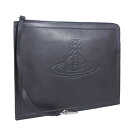ヴィヴィアン・ウエストウッド VIVIENNE WESTWOOD クラッチバッグ バッグ レザー ブラック レディース 5204004142018n401 30...