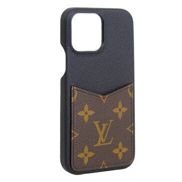 ルイヴィトン/LOUIS VUITTON iPhone 13 PRO MAX IPHONE バンパー 13 PRO MAX スマホケース ブラック×ブラウン レディース m46053