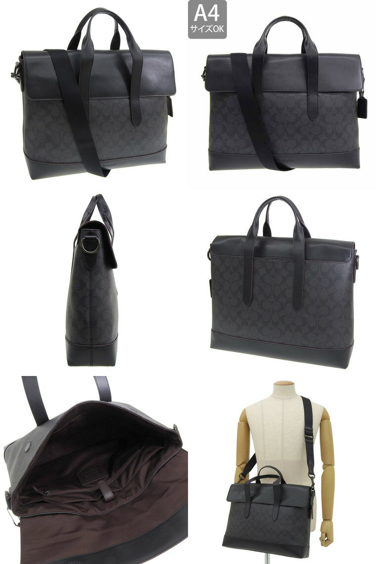 コーチ/COACH ブリーフケース ショルダーバッグ バッグ ブラック メンズ 4190jio79-zz アウトレット