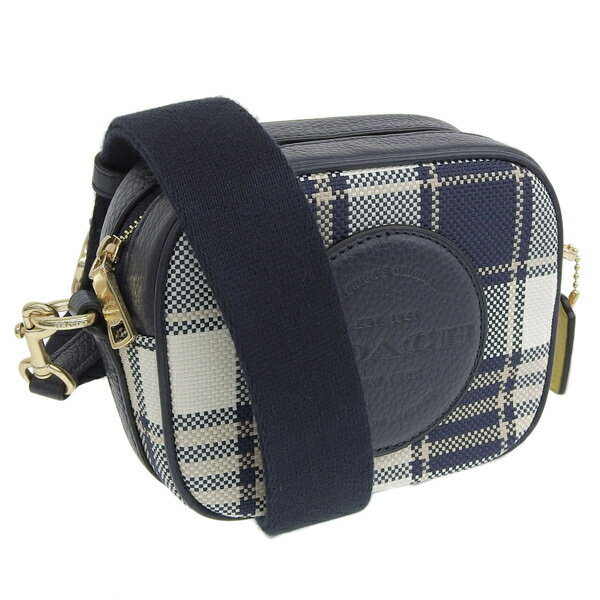 コーチ COACH PLAID DEMPSEY CAMERA BAG ショルダーバッグ キャンバス バッグ ネイビーマルチ レディース c8681imf23 アウトレット