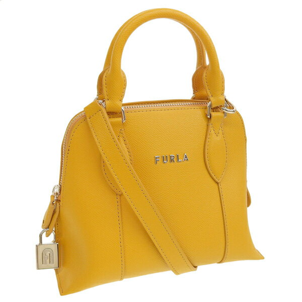 フルラ/FURLA VITTORIA DOME ショルダーバッグ ハンドバッグ 2WAY バッグ レザー イエロー系 レディース vittoriadomes-poll アウトレット