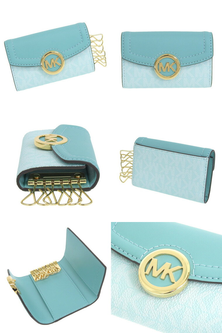 【期間限定セール】 マイケルコース/MICHAEL KORS 6連キーケース 鍵入れ ライトブルー系 レディース d35s0gftp5b-framlt アウトレット
