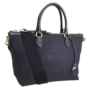 㤤ʪޥ饽 Źʥȥ꡼ǥݥ10 ץ Хå ǥ ϥɥХå 2WAYХå Хå ȥå ֥å 1BA104 LOGO JACQUARD NERO PRADA