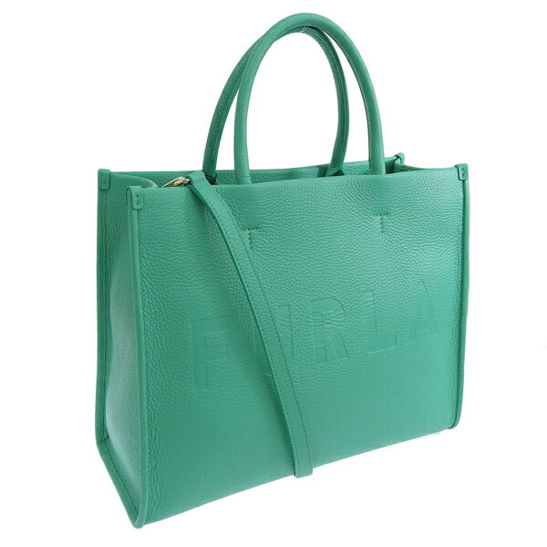 フルラ バッグ レディース トートバッグ 2WAYバッグ ショルダーバッグ レザー グリーン WONDERFURLA M TOTE WB00842BX1442EME00 FURLA