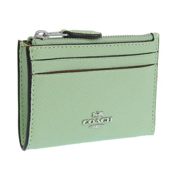 コーチ 小物 レディース カードケース アウトレット レザー グリーン XGRN LTR MN ID SKY 88250SVTY6 COACH