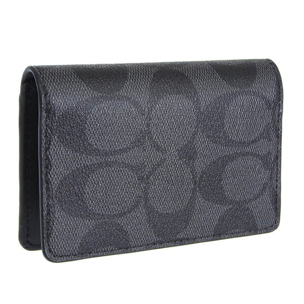 コーチ 小物 メンズ カードケース アウトレット チャコール×ブラック ID CARD WALLET SIG CJ753QBMI5 COACHのサムネイル