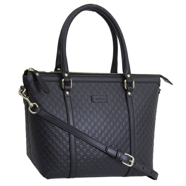 グッチ バッグ レディース トートバッグ 2WAY ショルダーバッグ アウトレット レザー ブラック 449656BMJ1G1000 GUCCI