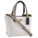 コーチ バッグ レディース 2WAY ショルダーバッグ レザー チョークマルチ CB WILLOW TOTE 24 C8561B4CAH COACH