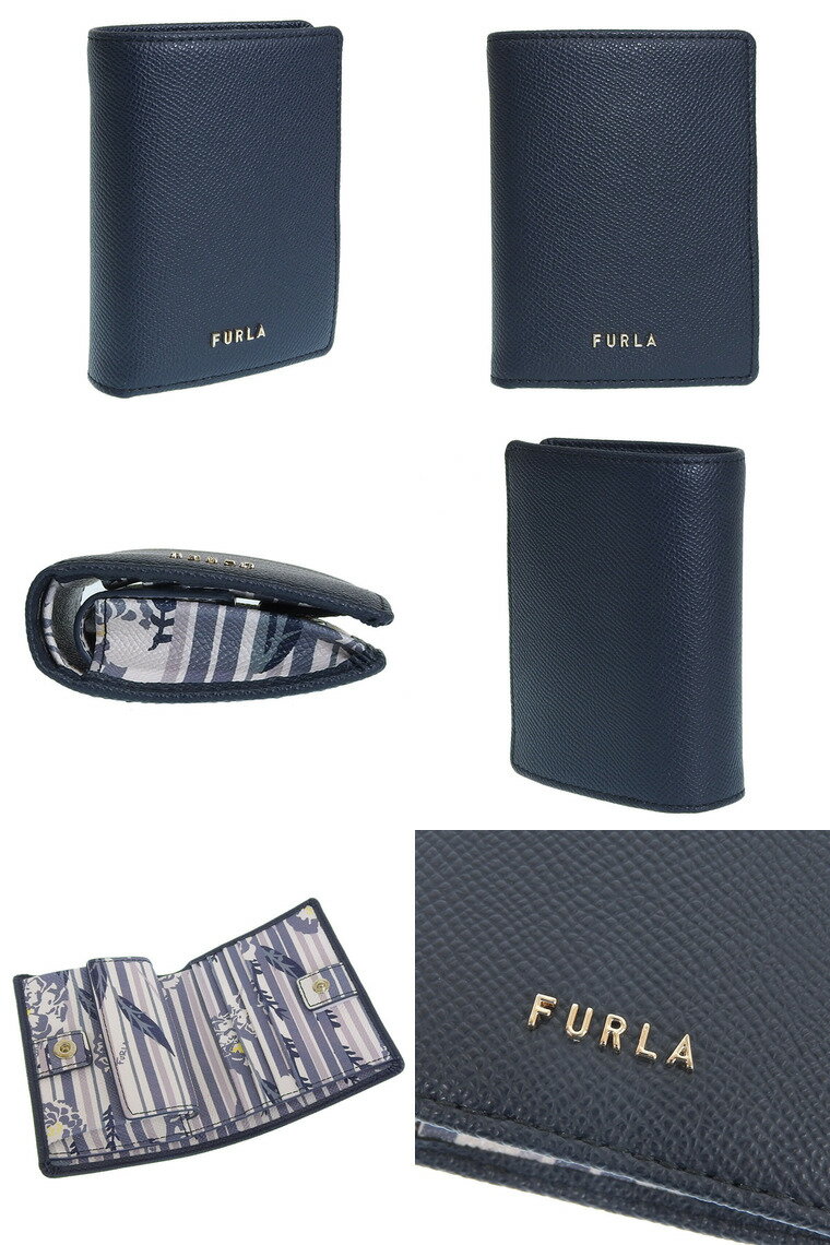 フルラ 財布 レディース 二つ折り財布 アウトレット ネイビーマルチ CLASSIC S BI FOLD PCB9CL0BX22152449S FURLA