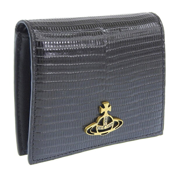 ヴィヴィアンウエストウッド 財布 レディース 二つ折り財布 ブラック LIZARD WOMAN BILLFOLD 51010024UL004FN401 VIVIENNE WESTWOOD