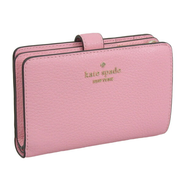 ケイトスペード 財布 レディース 二つ折り財布 アウトレット レザー ピンク LEILA MD COMPBIFOLD WLR00394-656 KATE SPADE