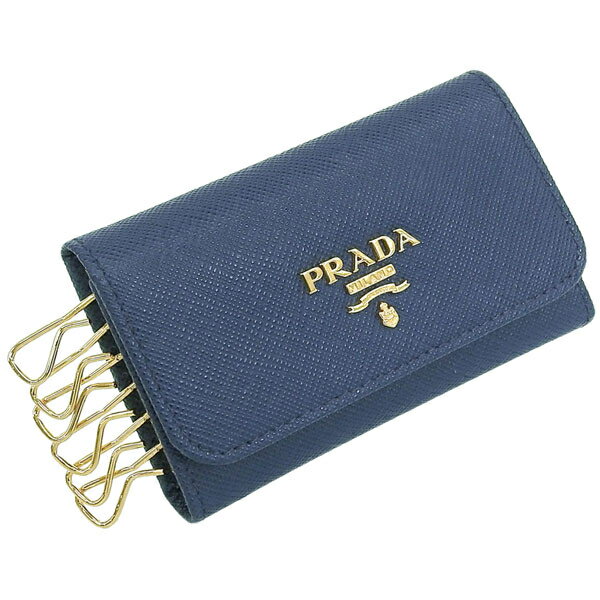 プラダ プラダ 小物 レディース キーケース アウトレット サフィアーノレザー ブルー 1PG222 SAFFIANO METAL BLUETTE PRADA