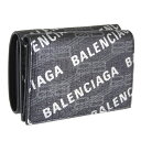 バレンシアガ 財布 レディース 三つ折り財布 アウトレット ブラックマルチ 5943122AAH01060 BALENCIAGA