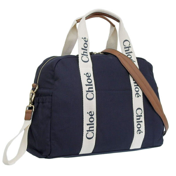 クロエ バッグ レディース トートバッグ コットン ブラック×ホワイト C20190-859 CHLOE A4対応