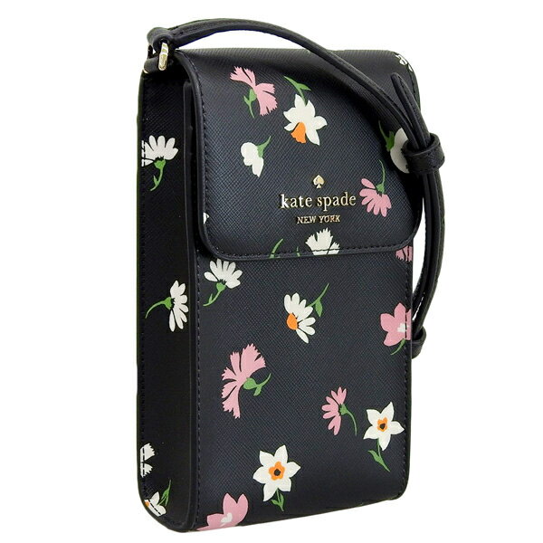 ケイトスペード バッグ レディース ショルダーバッグ アウトレット ブラックマルチ MADISON NS FLAP PHONE CROSSBODY KF478-001 KATE SPADE