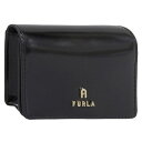 フルラ 小物 レディース カードケース アウトレット レザー ブラック FURLA CAMELIA BUSINESS CARD CASE WP00306T200...