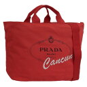プラダ バッグ レディース ショルダーバッグ アウトレット レッド CANAPA TOTE L ROSSO 2VG022 PRADA A4対応
