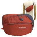 モンベル バッグ メンズ レディース ボディバッグ Lサイズ オレンジ DELTA GUSSET POUCH L DGP-RLTERA MONT BELL