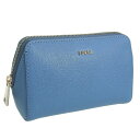 フルラ 小物 レディース ポーチ アウトレット レザー ブルー ELECTRA COSMETIC CASE M EAW2LN1B300001246S FURLA(4)