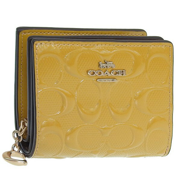 コーチ 財布 レディース 二つ折り財布 アウトレット イエロー SNP WLLT PNT SIG CT982IMGLD COACH