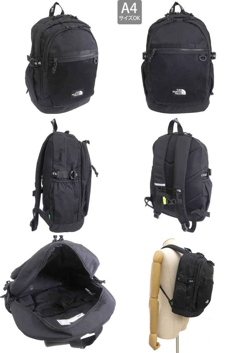 ノースフェイス バッグ メンズ レディース リュックサック 20L 10〜13歳 ブラック JR. EASY SCH PACK NM2DQ51R-BLK THE NORTH FACE A4対応