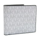 マイケルコース 財布 メンズ 二つ折り財布 アウトレット ホワイト COOPER BILLFOLD W COIN PKT 36U9LCRF3B-BRIWHT MICHAEL KORS