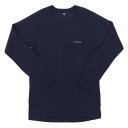 モンベル 衣類 メンズ インナー Sサイズ ネイビー ジオラインEXP. ラウンドネックシャツ Men's RS1107712NV Montbell