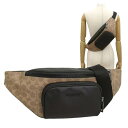 コーチ バッグ レディース ボディバッグ アウトレット タン×ブラック RACER BLT B SIG CT714QBNRX COACH