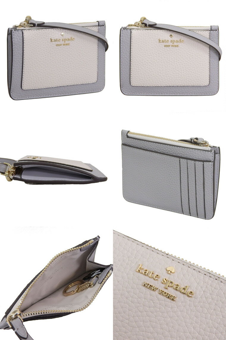 ケイトスペード 小物 レディース カードケース アウトレット レザー グレーマルチ lena sm crdhldr wrlt KH790-020 KATE SPADE