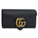 グッチ 財布 レディース 長財布 アウトレット レザー ブラック O WWL(271M) 779776A7M0T1000 GUCCI