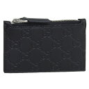 グッチ 財布 メンズ カードケース コインケース アウトレット レザー ブラック O C.CASE(680) 779876CWC1N1000 GUCCI