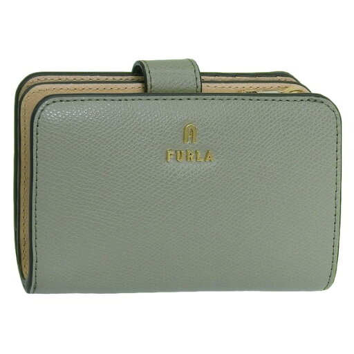 フルラ 財布 レディース 二つ折り財布 レザー グリーン×ベージュ FURLA CAMELIA M COMPACT WALLET WP00314ARE0003573S FURLA フルラ 財布 レディース 二つ折り財布 レザー グリーン×ベージュ FURLA CAMELIA M COMPACT WALLET WP00314ARE0003573S FURLA