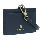 フルラ 小物 レディース カードケース アウトレット レザー ネイビー CAMELIA BADGE HOLDER S WP00321ARE0002676S FU...