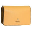 フルラ 小物 レディース カードケース レザー イエロー×ベージュ FURLA CAMELIA BUSINESS CARD CASE WP00408ARE000...