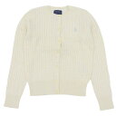ラルフローレン 衣類 レディース カーディガン XL コットン アイボリー CORE REPLEN 313543047012XLWT RALPH LAUREN