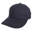 コーチ 帽子 メンズ レディース キャップ アウトレット M/L コットン ブラック CAA64BLK COACH