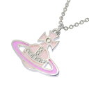 ヴィヴィアンウエストウッド アクセサリー レディース ネックレス シルバー×ピンク CONCETTA BR PENDANT NECKLACE 630203F002P524 VIVIENNE WESTWOOD