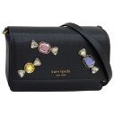 ケイトスペード バッグ レディース ショルダーバッグ ブラック GALA STONE EMBELLISHED SAFFIAN KA914-001 KATE SPADE