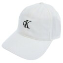 カルバンクライン 帽子 メンズ レディース キャップ ONE SIZE コットン ホワイト 4G5002G110 CALVIN KLEIN