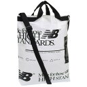ニューバランス バッグ メンズ レディース 2WAY トートバッグ ショルダーバッグ ホワイト REUSABLE TOTE CROSSBODY BAG NBGCECS901-WHITE NEW BALANCE A4対応