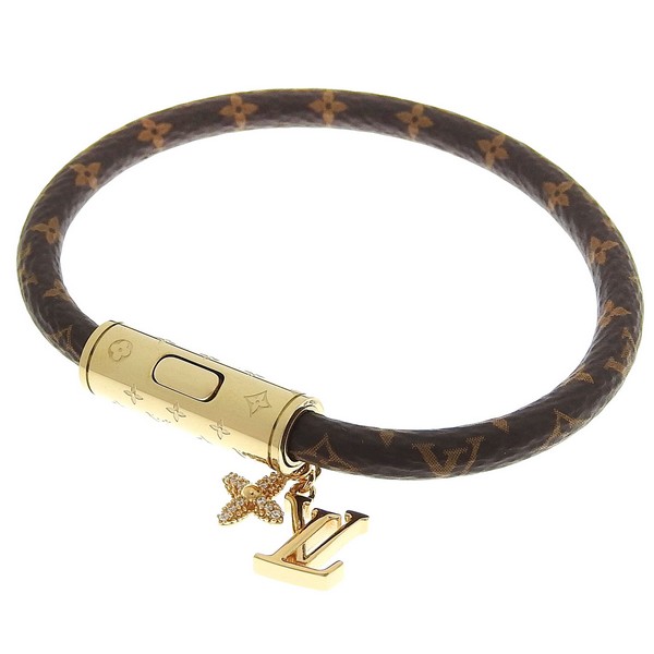 ルイヴィトンのブレスレット（レディース） ルイヴィトン アクセサリー レディース ブレスレット ブラウン ブレスレット LV プッシュ M1035F LOUIS VUITTON