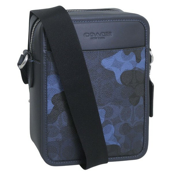 B, F, H, P, W - コーチ バッグ メンズ ショルダーバッグ アウトレット ブラック×ブルー SULLIVAN CB SIG CAMO CDR04SVBLM COACH
