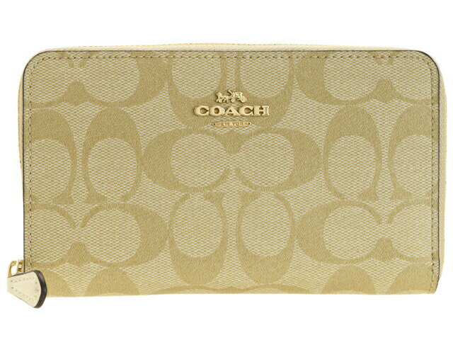 コーチ COACH ラウンドファスナー長財布 シグネチャー アウトレット 88913imdqc さいふ 財布 折財布 カード入れ 多い レディース ブランド レザー 本革